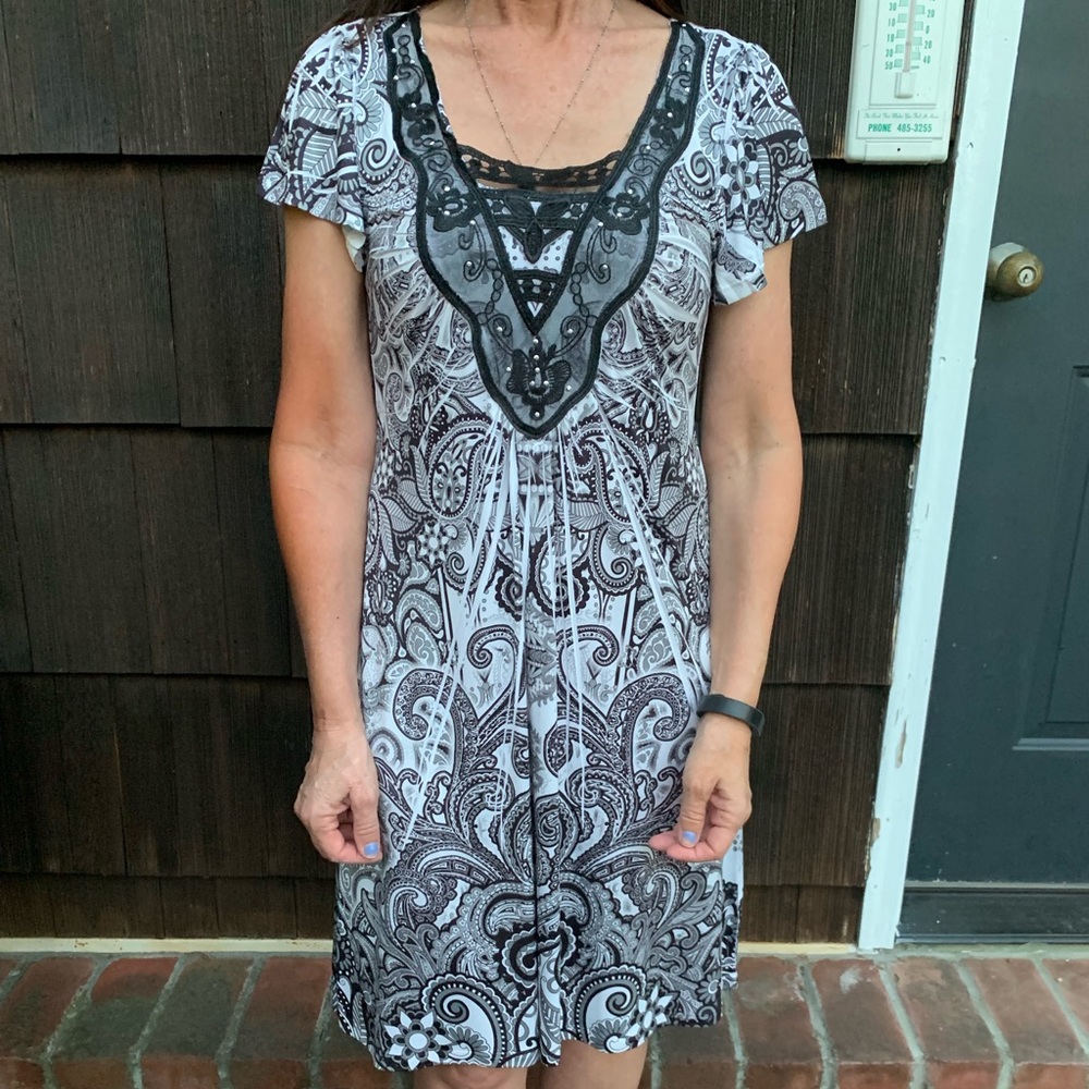 Apt. 9 Black and White Dress